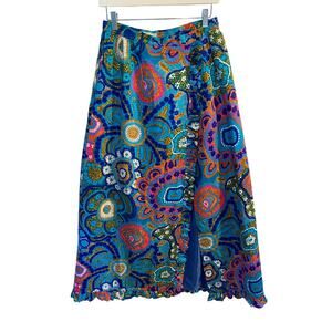 Rare Vintage 1960's Alice of California Women's Wrap Maxi Skirt